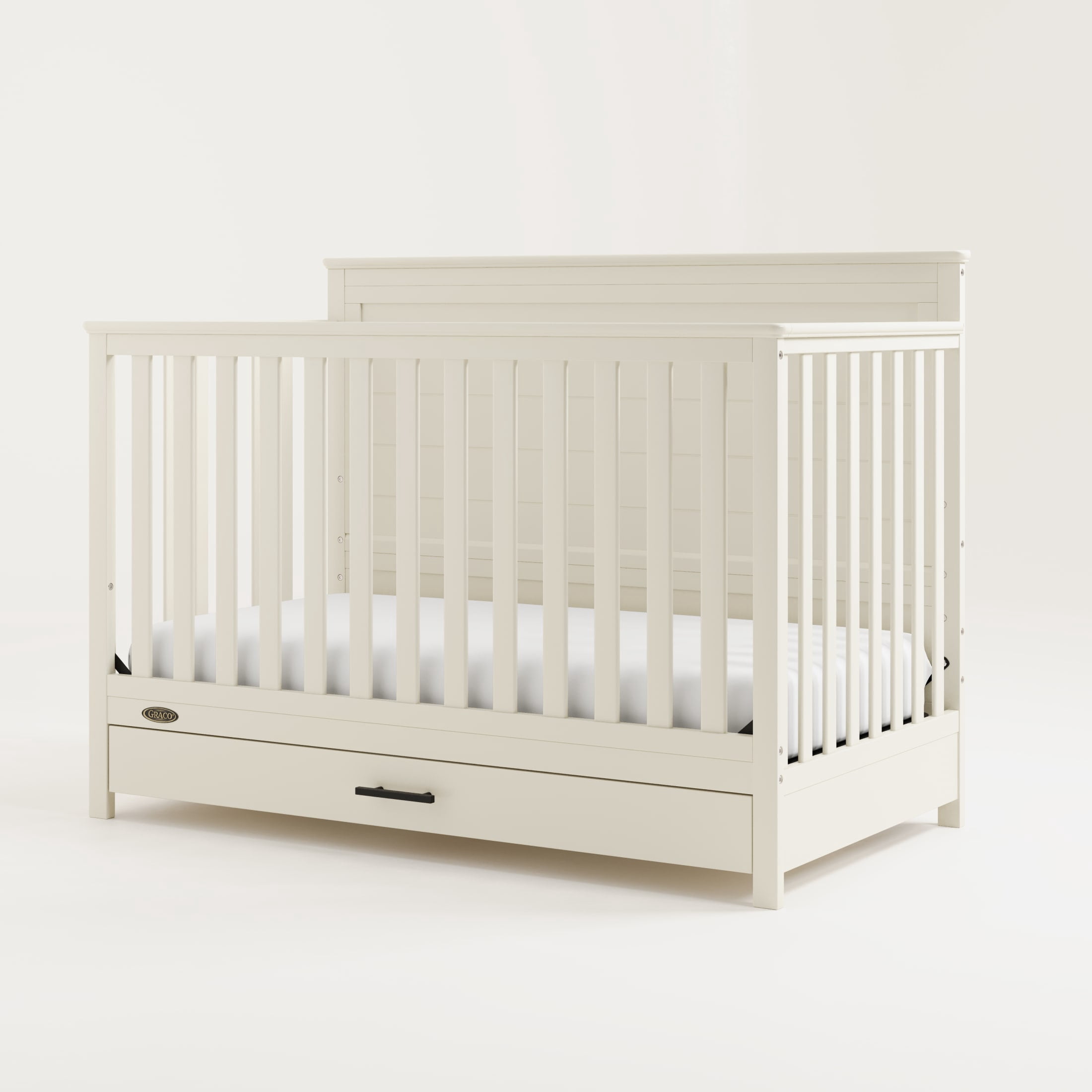 Graco Tristan Convertible Crib With Drawer - Frosted Oat