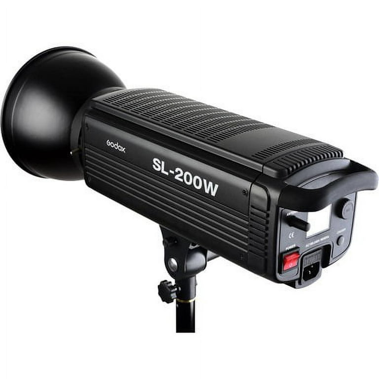 Godox 200W LED Video Light SL-200W,Bowens Mount 5600K, Studio Continuous LED  Lamp for Camera DV Camcorder (White Light Version) - Walmart.com