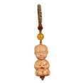 thumbnail image 4 of Llavero de Buda de madera de 3,5 pulgadas, colgante, accesorio de regalo significativo, multiusos. Estilo F, 4 of 9