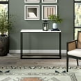thumbnail image 3 of Evelyn&Zoe Dalbec 44" Wide Rectangular Console Table, Blackened Bronze/Faux Marble, 3 of 5