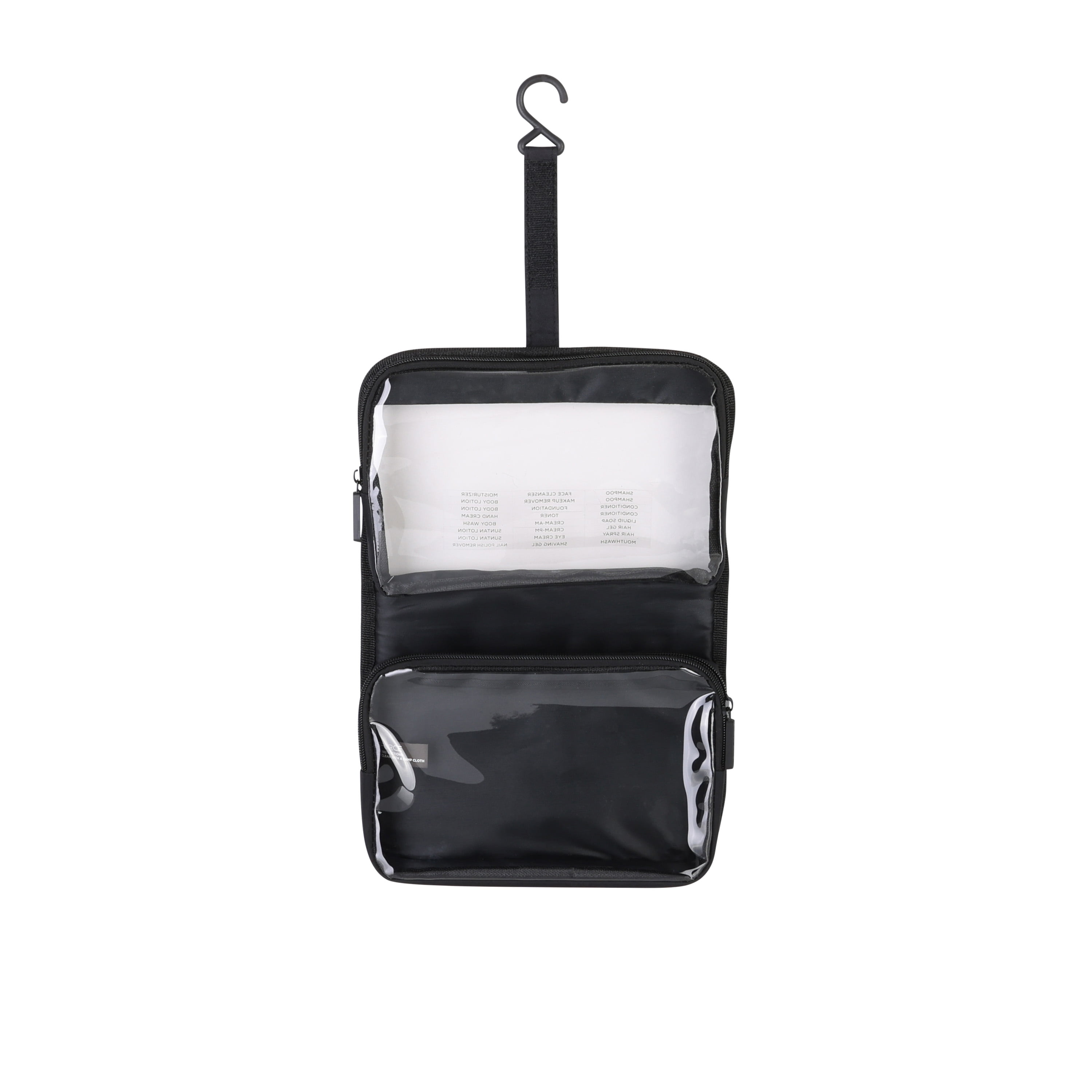 GForce 12 Piece Hanging Toiletry Bag Set, 11 Piece Travel Bottles