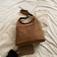 thumbnail image 3 of Bolso Mano Holgado Hobo Hombro para Mujer Correa Ajustable Gamuza Cierre Magnético Sólido Viajes, 3 of 9