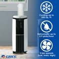 thumbnail image 4 of Gree 6,000 BTU (10,000 BTU ASHRAE) Portable Air Conditioner with Remote, Rooms up to 350 Sq ft, GPA06AK, 4 of 11