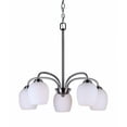 thumbnail image 3 of 2636-05-55-Forte Lighting-Felton - 5 Light Chandelier-21.75 Inches Tall and 23 Inches Wide-Brushed Nickel Finish    -Traditional Installation, 3 of 3