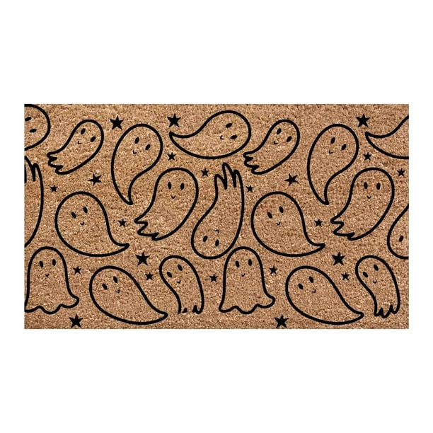 Alfombra con Estampado de Halloween, Antideslizante, Absorbente, para Baño, Cocina y Entrada.