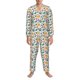 thumbnail image 3 of Fotbe Travel Elements Pijama de Hombre con Estampado de Manga Larga, Conjunto de 2 Piezas, Ropa de Dormir Suave y Cómoda con Bolsillos-XX-Large, 3 of 7