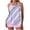 Purple, variant on Women 2 Piece Tankini Set Plus Size Sleeveless Print Halter High Waist Shorts Modest Quick Dry Bathing Suit (XL, Black)