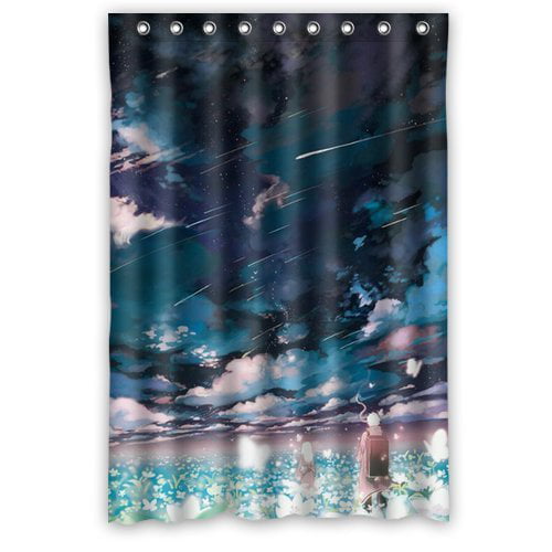 48 x 72 inch Anime style Shower Curtain Waterproof Fabric Shower Curtain