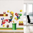 thumbnail image 5 of QUETO 2 Pack For Nintendo New Super Mario Bros Build A Scene Peel And Stick Wall Decals Room Decor Sticker Super Mario Sticker, 5 of 5