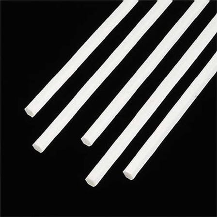 Plastruct Plastic Hexagon Rod - Pkg of 5, 0.1" W × 10" L