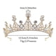 thumbnail image 2 of Corona de princesa y tiara para mujeres y niñas, corona de reina, disfraz de graduación, tiara de diamantes de imitación para boda, 2 of 4