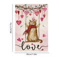 thumbnail image 3 of Valentine’s Day Hearts Garden Flag Welcome Decoration, Red Cats Heart Love, Yard Porch Decor Double-sided Outdoor Love-Heart House Flag, 12 x 18 inch Wedding Galentine’s Day Spring Backyard Banner, 3 of 6