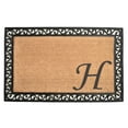 thumbnail image 1 of Home & More 104022236 Versailles Monogram Doormat 22" x 36", Natural/Black (Letter H), 1 of 1