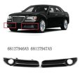 thumbnail image 3 of Front Bumper Fog Light Cover Chrome for 300 2011-2014 Fog Lamp Bezel Trim 68127946AB 68127947AB Left, 3 of 5