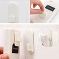 thumbnail image 3 of Kearding Juego de 2 pares de ganchos adhesivos para TV, aire acondicionado, llave de Control remoto, práctico almacenamiento en la pared, soporte de Almacenamiento y organización del hogar Kearding JJ12046-00, 3 of 6