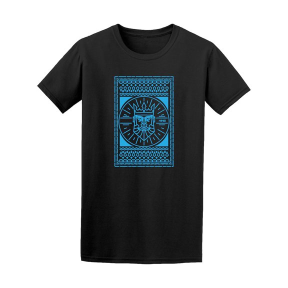 King Card Line Art Poker Graphic Tee - Image by Shutterstock