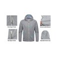 thumbnail image 5 of Little Donkey Andy Men's Packable Lightweight Hooded Jacket Windproof Windbreaker with Recycled Insulation Grey L, 5 of 7
