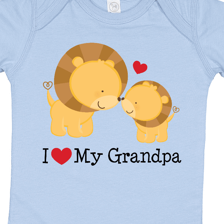 Inktastic I Love My Grandpa Boys or Girls Baby Bodysuit
