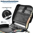 thumbnail image 4 of FORMRS Zipper Binder with Shoulder Strap 2-inch Ring 500 Sheet Capacity File Bag, Pine Tree Rainbow, 4 of 5