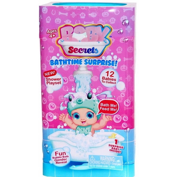 Baby Secrets Bathtime Surprise Mystery Pack – Color-Change Bath Reveal Baby Doll with Shower Capsule & Accessories