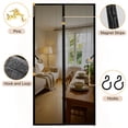 thumbnail image 6 of GARITIN Magnetic Screen Door, 39x83 Inch Hands-Free Mesh Door Screen, Heavy Duty Self-Closing Magnetic Screen for Doors, Black, 6 of 7