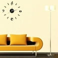 thumbnail image 1 of Acrylic Modern DIY Wall Clock 3D Mirror Surface Sticker Home Office Decor, 1 of 2