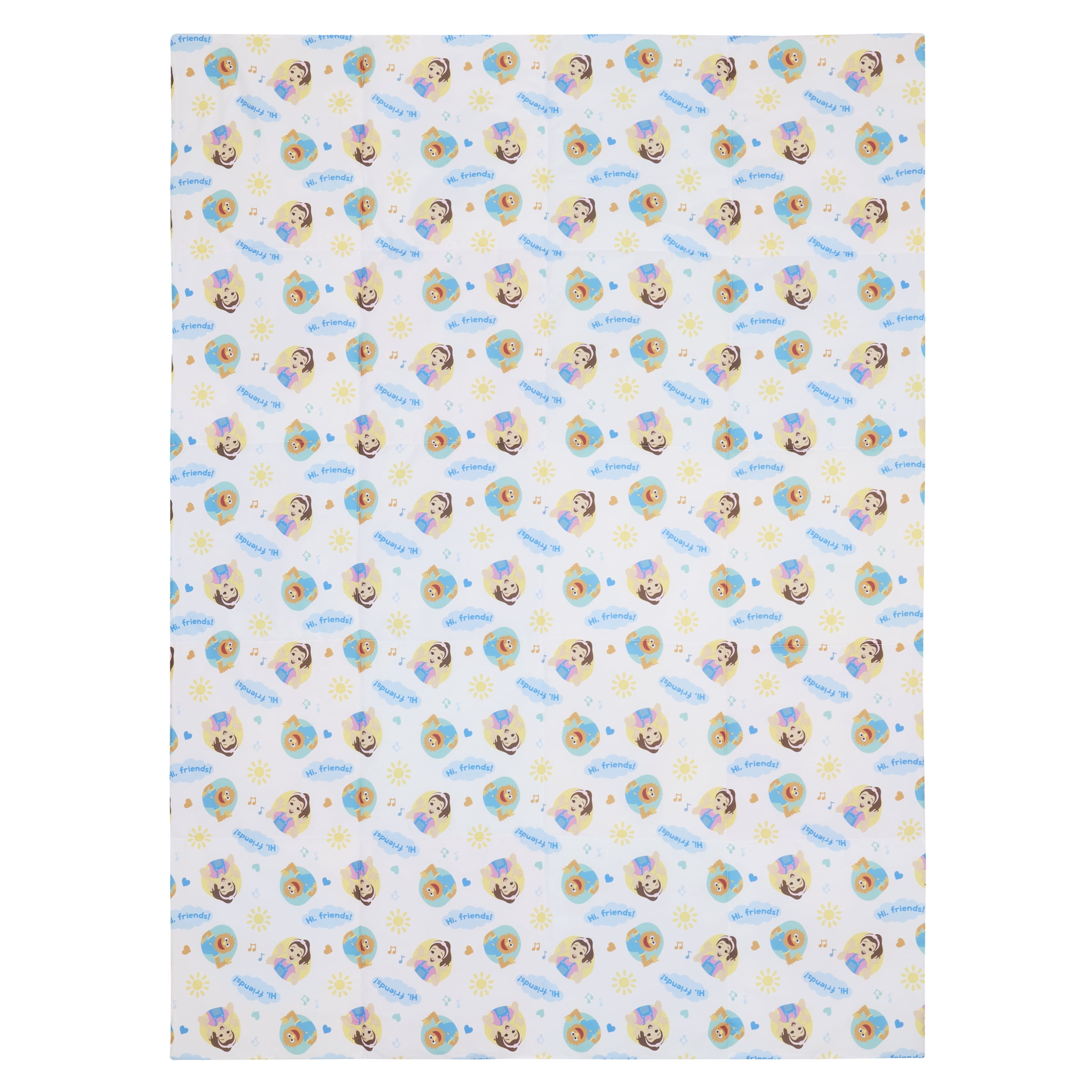 Ms. Rachel Happy Patchwork 4 Piece Toddler Bed Set