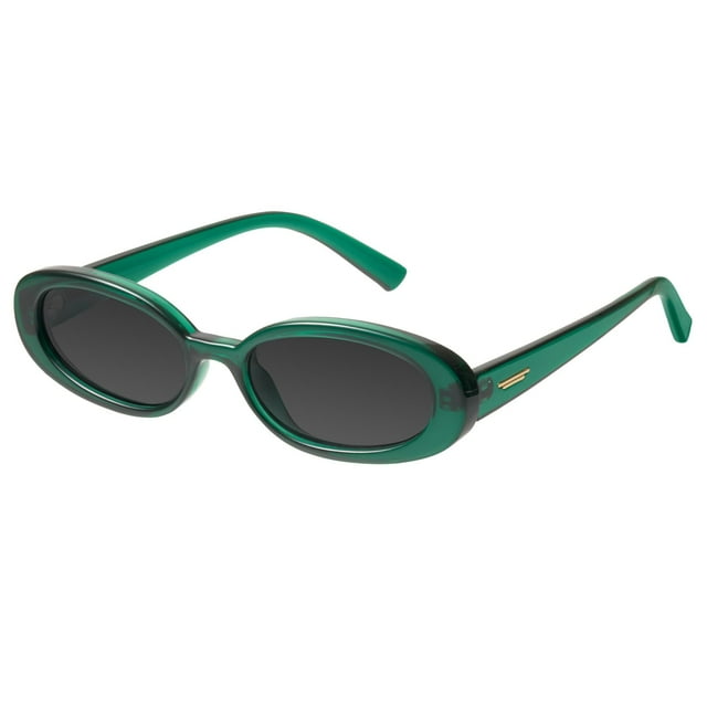 Gafas de sol mosanana Retro Oval Green para mujer MS52360