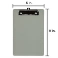 thumbnail image 4 of JAM Paper Mini Plastic Clipboards, 6 x 9, Smoke Gray, 1 Pack, 4 of 4