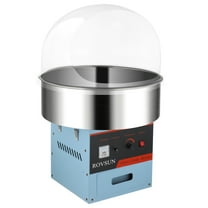 ROVSUN Cotton Candy Machine Maker 21 Inch Stainless Steel Bowl, Electric Candy Floss Maker Machine w/Cover Sugar Scoop and Large Storage Drawer for Commercial Home Party Carnival, Blue