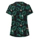 thumbnail image 3 of Blusa de manga corta con cuello en V para mujer, blusa con bolsillos estampados uniformes Pompotops  hkajfhjk458422, 3 of 5