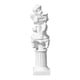thumbnail image 3 of Miniatura de querubín, mini columna griega, pequeño pilar romano, mini adorno navideño de resina musical. Flauta horizontal, 3 of 9
