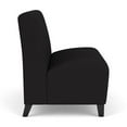 thumbnail image 2 of Siena Lounge Lobby Reception Waiting Armless Loveseat / Black Steel Legs / Black, 2 of 5