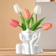 thumbnail image 1 of Jarrón con forma de cara femenina,Jarrón con forma de cara femenina para decoración del hogar y la entrada,Jarrón decorativo de flores para decoración de mesa de oficina,Jarrón de arte, 1 of 8