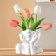 thumbnail image 1 of Jarrón con forma de cara femenina,Jarrón con forma de cara femenina para decoración del hogar y la entrada,Jarrón decorativo de flores para decoración de mesa de oficina,Jarrón de arte, 1 of 8
