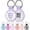 1 Pack Purple, variant on Tags Personalized for Pets, Paw Print Design QR Code Name Tags for , Profile Systerm,Editable Any Names and Phone Numbles,,L