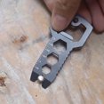 thumbnail image 4 of Multitool Key Multiple Purpose Rustproof One-piece Design EDC Outdoor Camping Tool with Nail Puller Wrench for Mountaineering, 4 of 7
