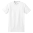 thumbnail image 5 of Hanes Men Beefy-T Heavyweight Cotton Crew Neck T-Shirt, Short Sleeve, White, 1-Pack, Sizes S-3XL, 5 of 5