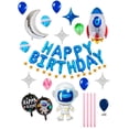thumbnail image 1 of Set De 62pz De Globos Metalicos Para Cumpleaños Happy Birthday Decoracion Ideal Astronauta Espacial, 1 of 13