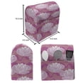 thumbnail image 4 of Lotus Stand Mixer Cover, Flower Arrangement Japanese Folklore Waterlilies on Swirled Backdrop, Kitchen Appliance Organizer Bag Cover with Pockets, 5 Quarts, Pink Coral Pale Pink, by Ambesonne, 4 of 4