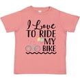 thumbnail image 3 of Inktastic Bicycle I Love to Ride My Bike Girls Toddler T-Shirt, 3 of 5