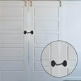 thumbnail image 3 of 2 Pcs Barn Door Lock Sliding Door Lock Barn Barn Gate Latch Stainless Steel Hook Lock Black, 3 of 9