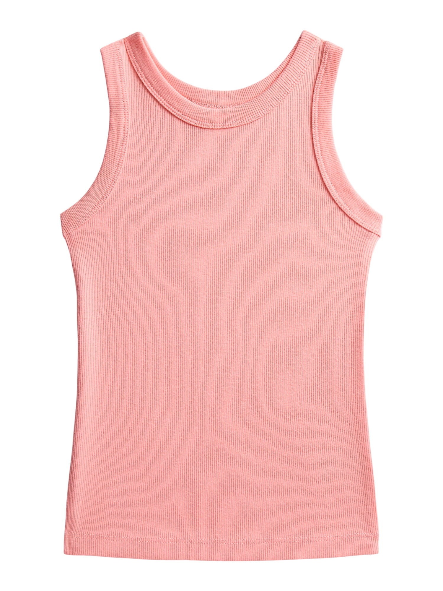 Wonder Nation Girls Ribbed Tank Tops, 6-Pack, Sizes 4-18 & Plus
