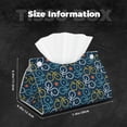 thumbnail image 4 of Kdxio Bicycle Colorful Print Tissue Box Cover,Modern PU Leather Rectangular Tissue Box Holder for Bathroom Living Room Bedroom Office Desk Car Home, 4 of 6