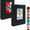 Black, variant on Small Photo Album 4x6 – Clear Pages, Linen Cover with Front Window, Pack of 2, Each Album Holds 52 Photos, Small Brag Book for 4x6 Pictures, Beige Fabric