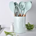 thumbnail image 4 of 9PCS Cooking Utensils Kitchen Utensil Set Silicone Kitchenware Set Wooden Handle Cookware Set Chef Nonstick Cookware Kitchen Gadgets, 4 of 7