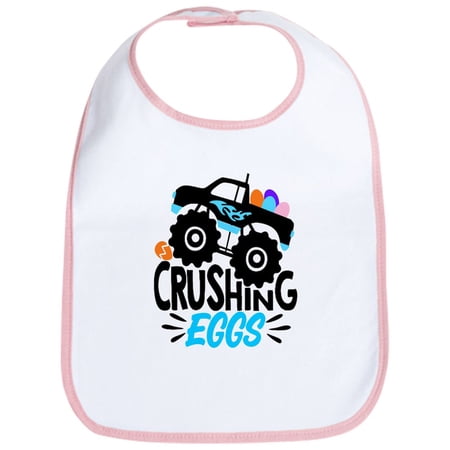 CafePress - New Easter Monster Truck Crushing Eggs - Cute Cotton Cloth Baby Bib Toddler Bib