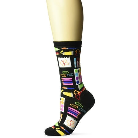 

Hot Sox Womens Art Supplies Socks Black 1 Pair Womens Shoe Size 4-10