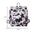 thumbnail image 2 of Mochila retro con estampado de animales Mochila de viaje de hombro grande de mano (vaca), 2 of 6