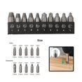 thumbnail image 3 of 10pcs Damaged Screw Extractor Set Easy Out Stripped Screw Broken Remover screw, 3 of 9